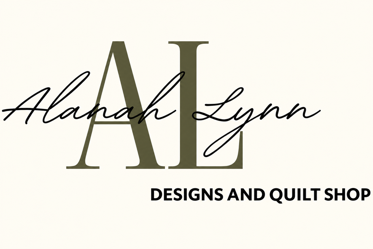 Alanah Lynn logo with olive AL lettering