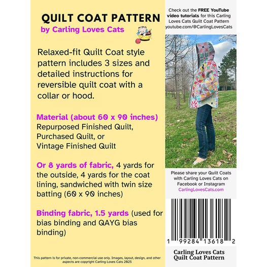 Quilt Coat Pattern